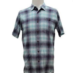 Patagonia A/C Organic Cotton Teal Short Sleeve Shirt Size M